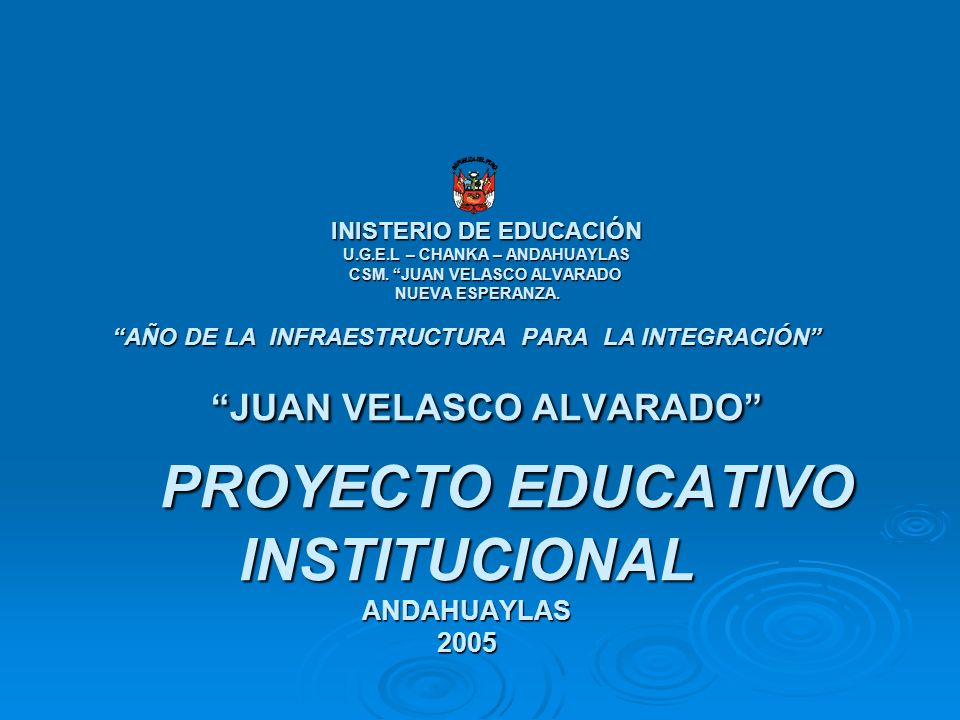 INISTERIO DE EDUCACIÓN U. G. E. L – CHANKA – ANDAHUAYLAS CSM