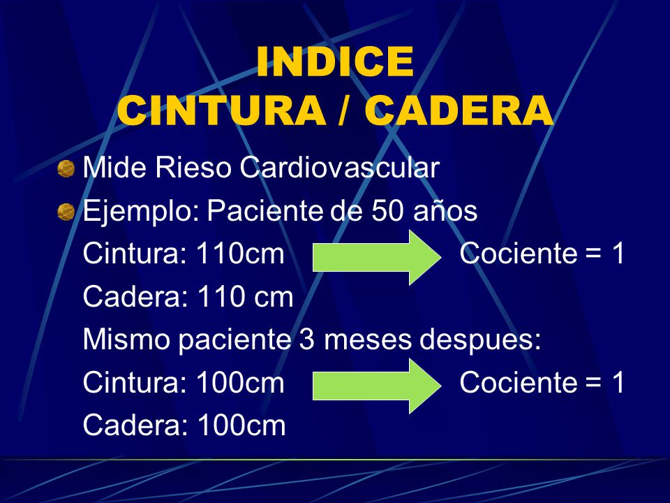 INDICE CINTURA / CADERA