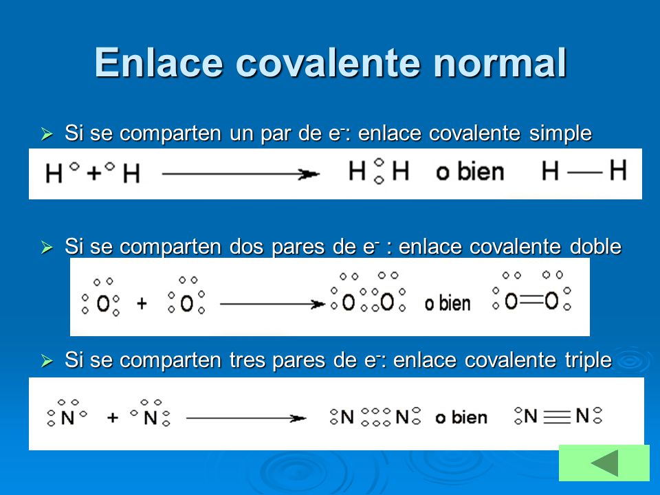Enlace covalente normal