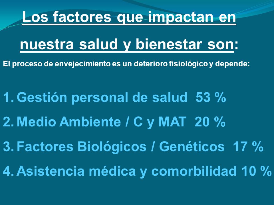 nuestra salud y bienestar son: