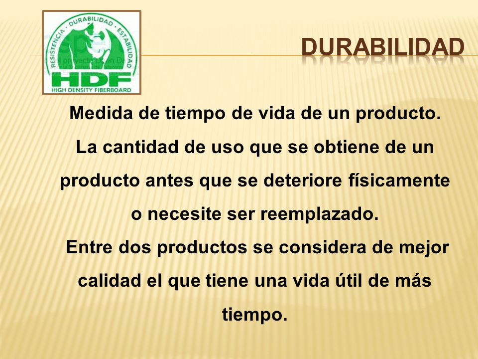 Medida de tiempo de vida de un producto.