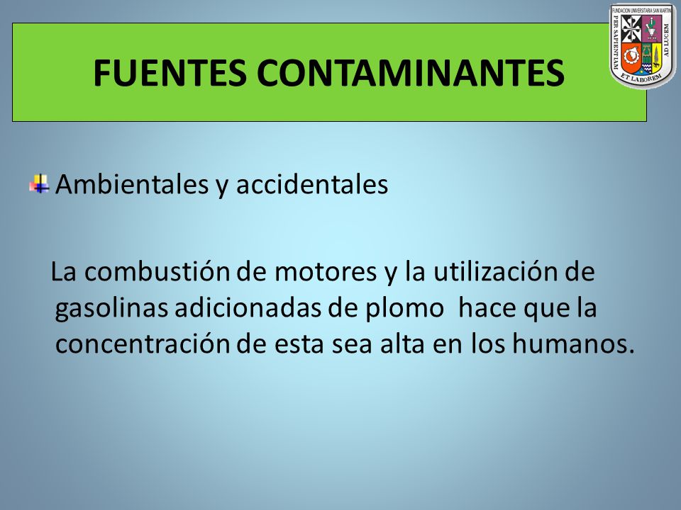FUENTES CONTAMINANTES