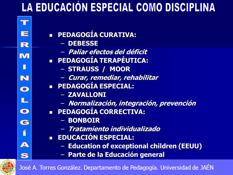 José A. Torres González. Departamento de Pedagogía. Universidad de JAÉN