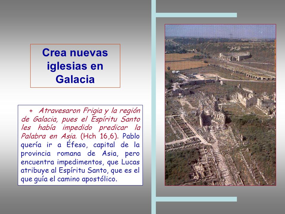 Crea nuevas iglesias en Galacia