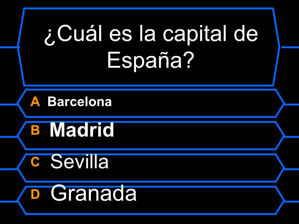 ¿Cuál es la capital de España