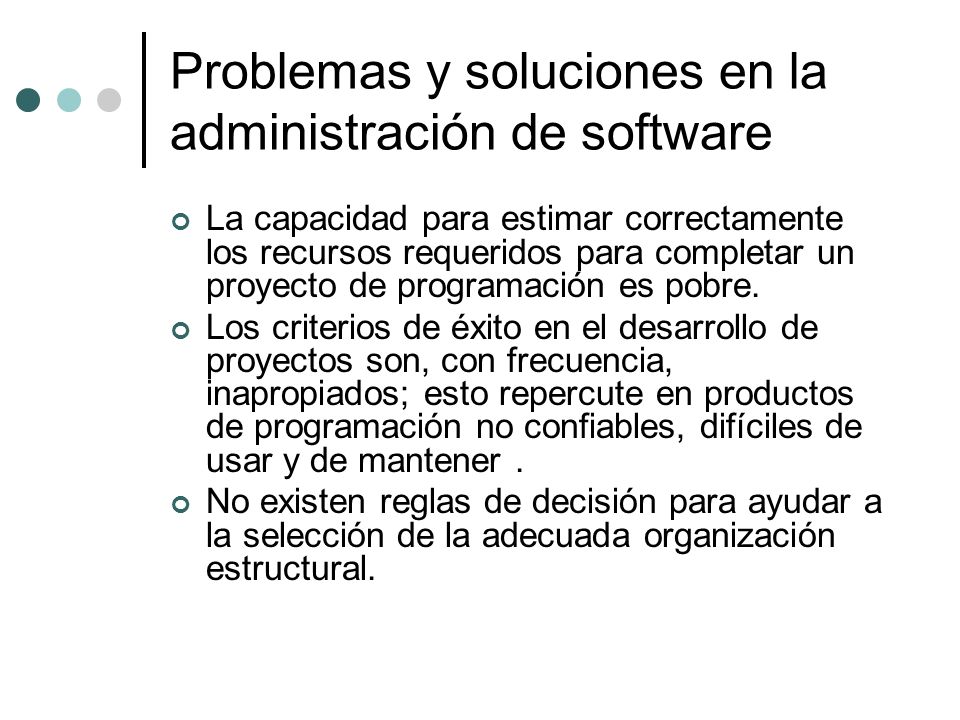 Problemas y soluciones en la administración de software