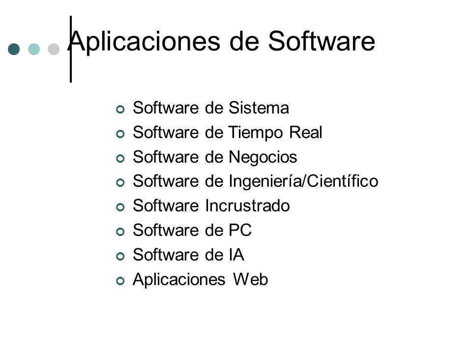 Aplicaciones de Software