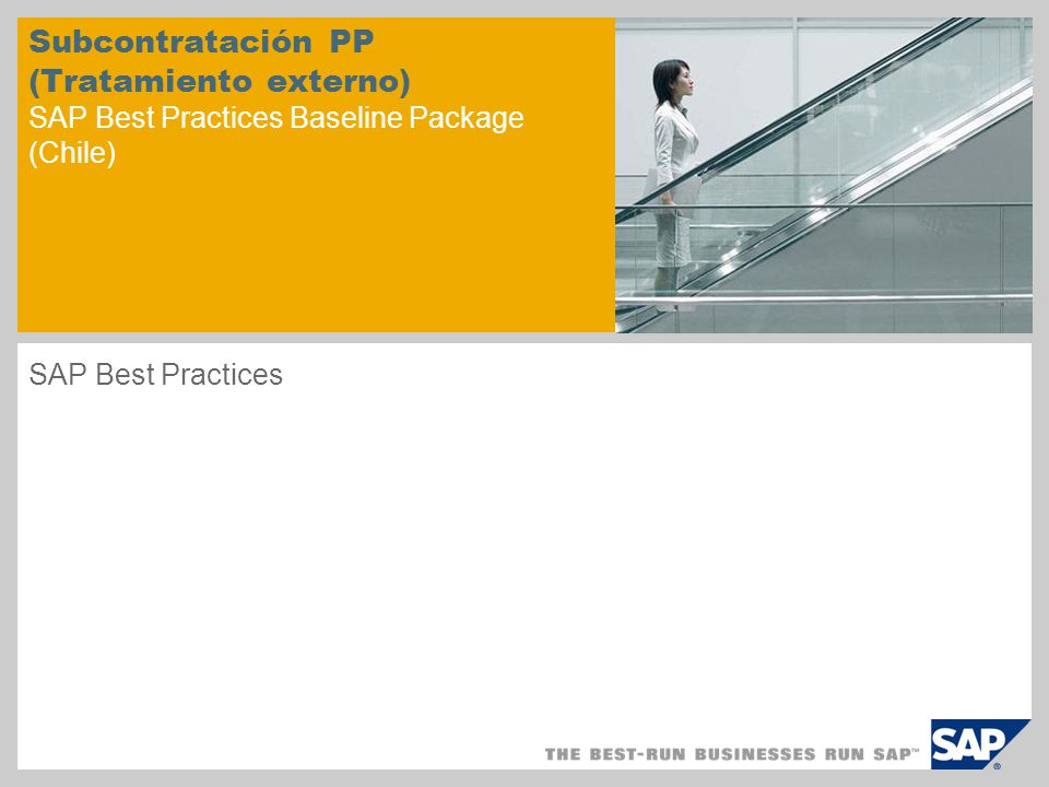 Subcontratación PP (Tratamiento externo) SAP Best Practices Baseline Package (Chile)