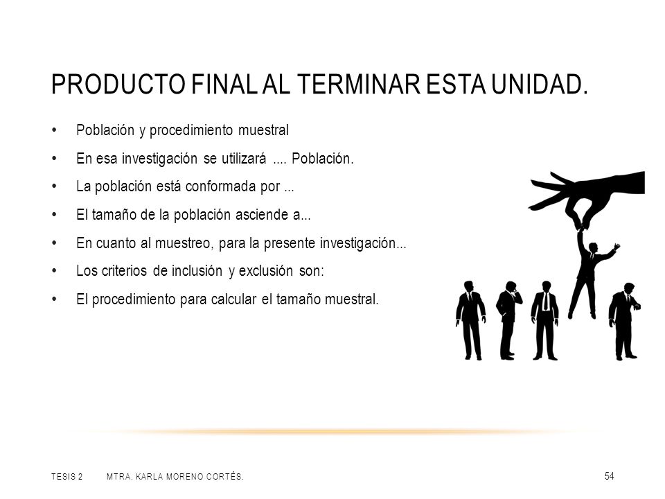 Producto final al terminar esta unidad.