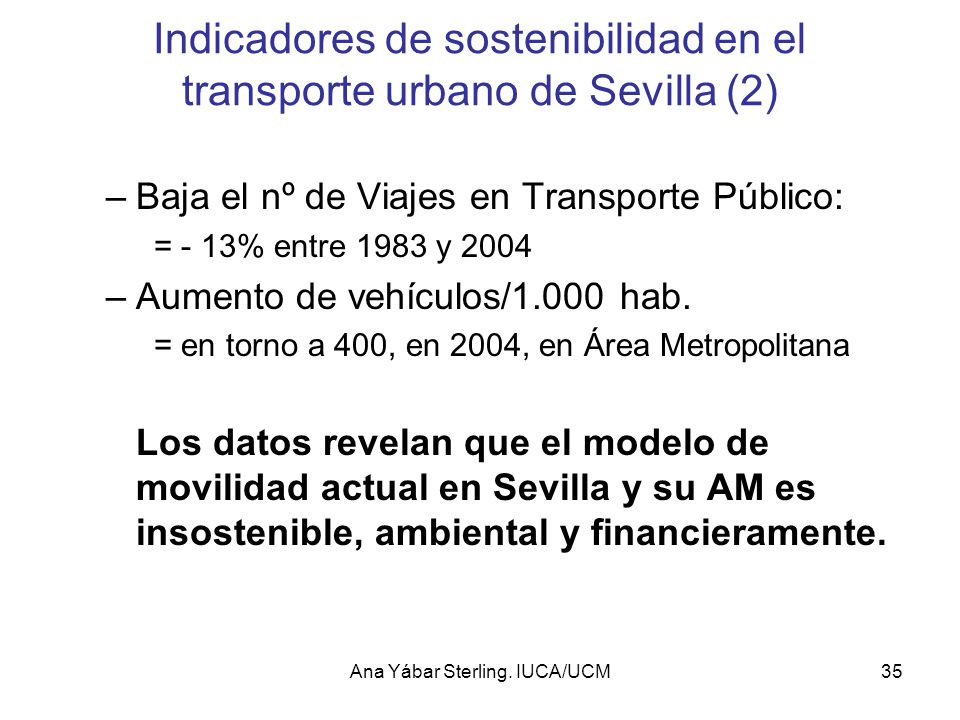Indicadores de sostenibilidad en el transporte urbano de Sevilla (2)