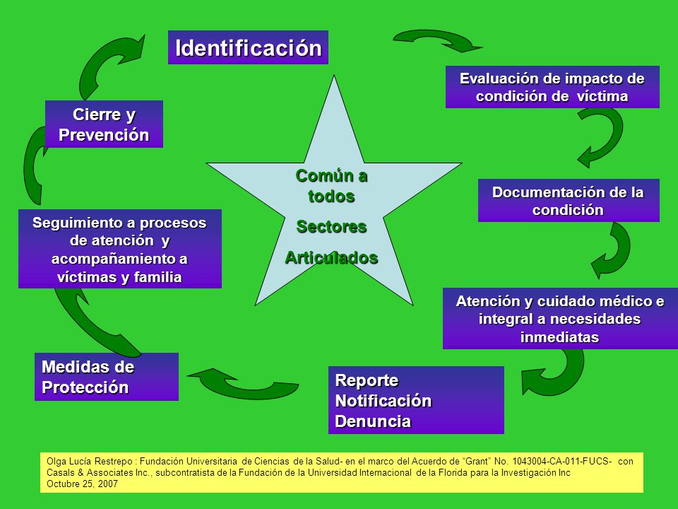 Identificación Cierre y Prevención Común a todos Sectores Articulados