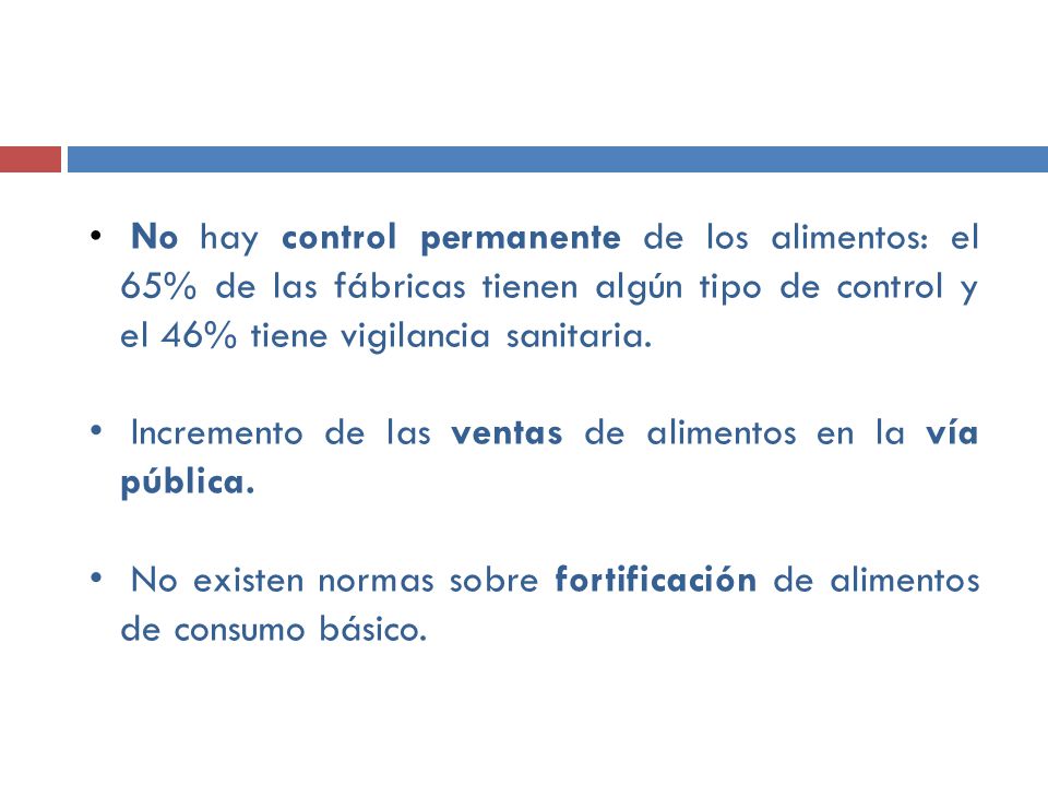 Incremento de las ventas de alimentos en la vía pública.