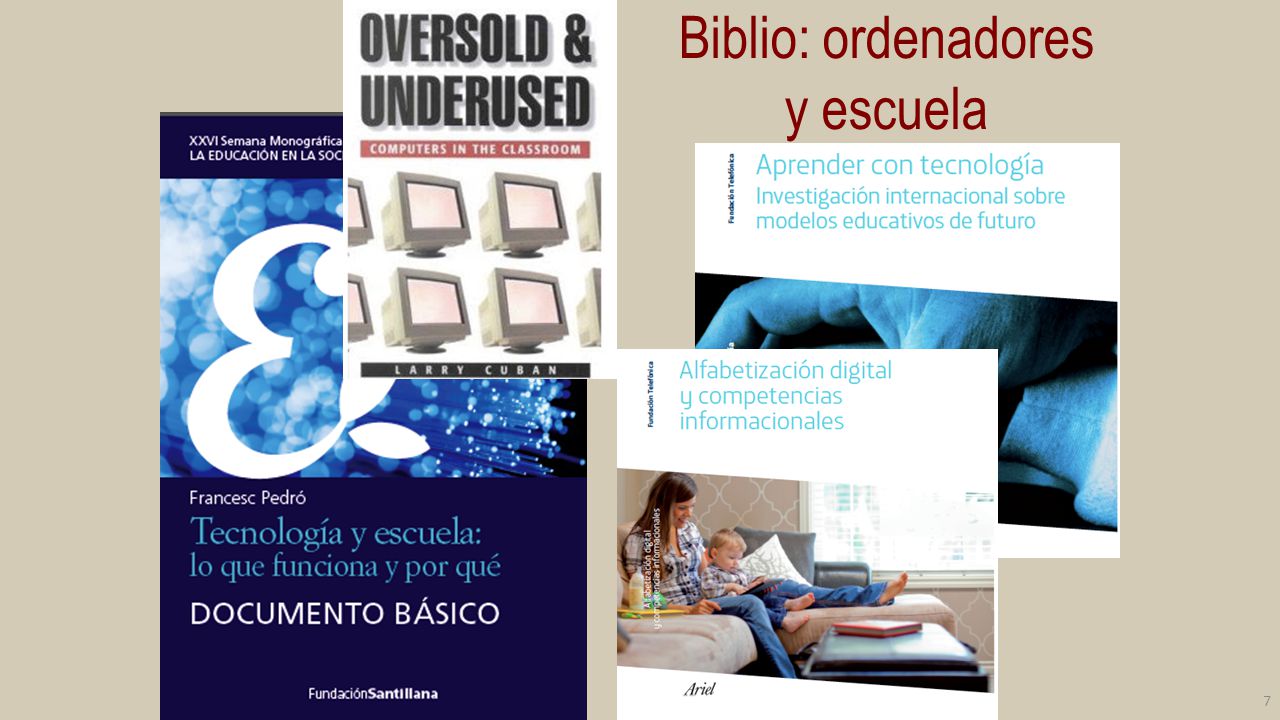 Biblio: ordenadores y escuela