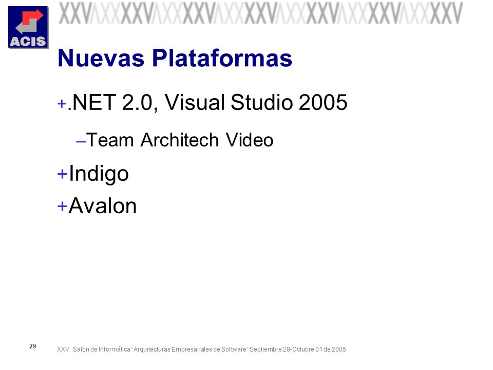 Nuevas Plataformas Indigo Avalon .NET 2.0, Visual Studio 2005