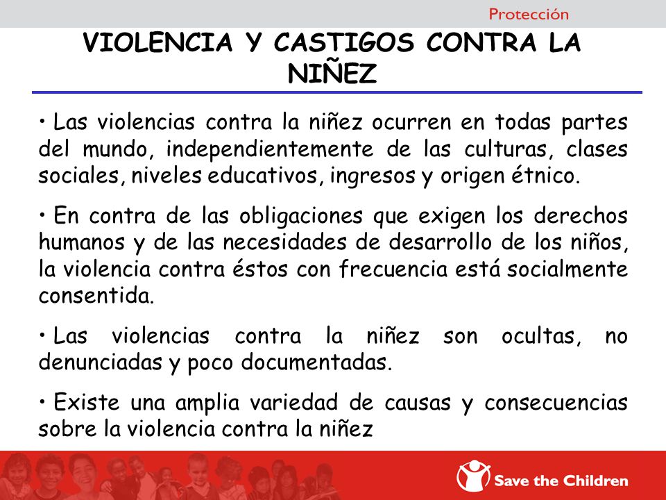 VIOLENCIA Y CASTIGOS CONTRA LA NIÑEZ