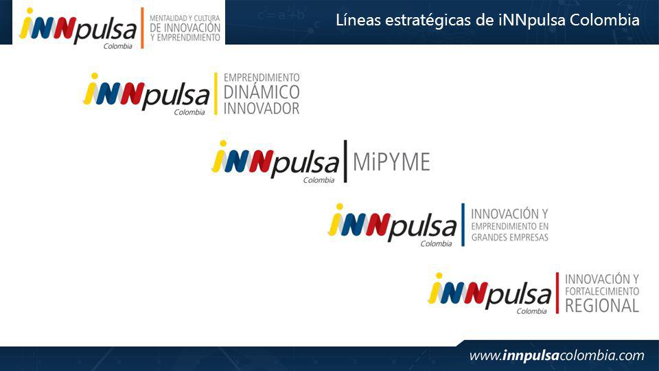 Líneas estratégicas de iNNpulsa Colombia