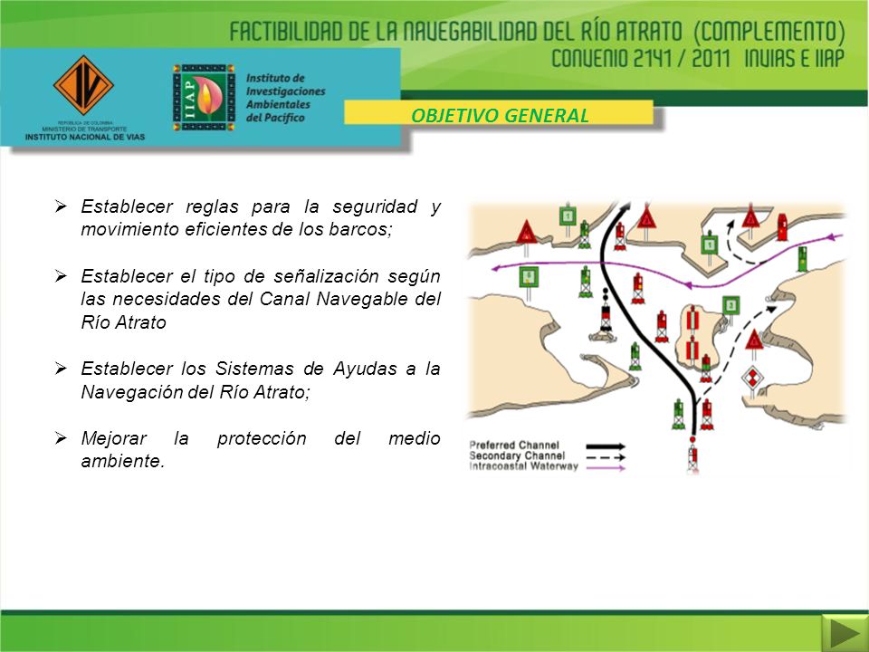 OBJETIVO GENERAL Establecer reglas para la seguridad y movimiento eficientes de los barcos;