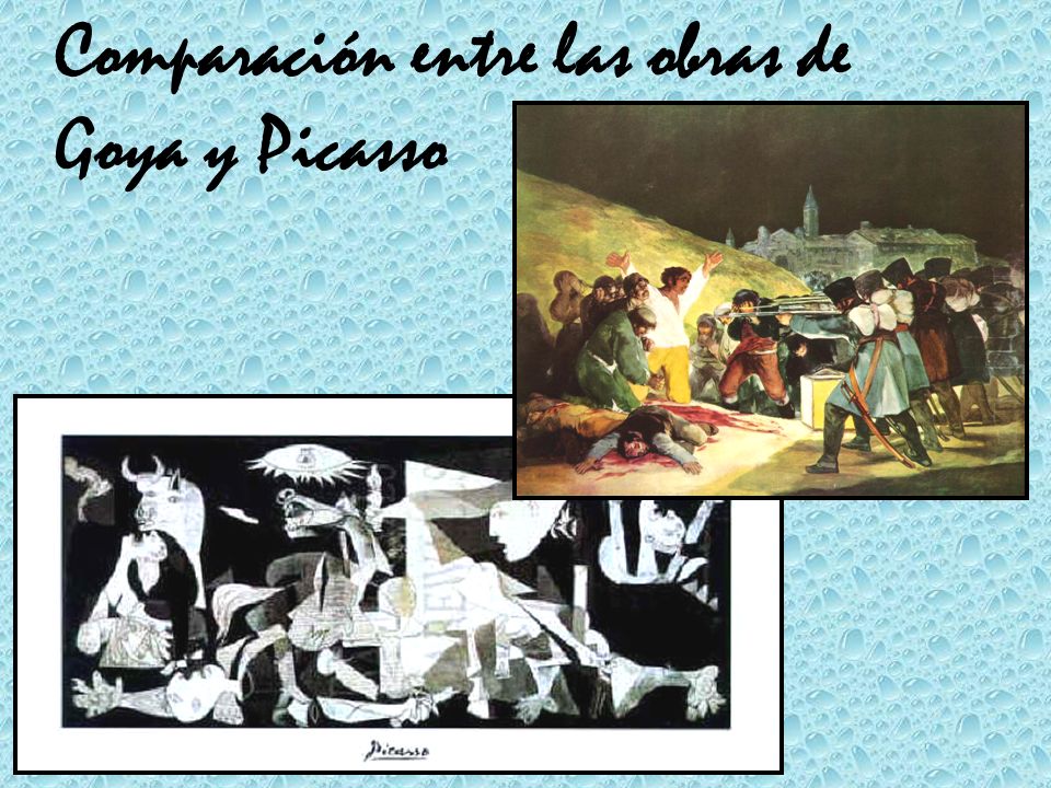 Comparación entre las obras de Goya y Picasso