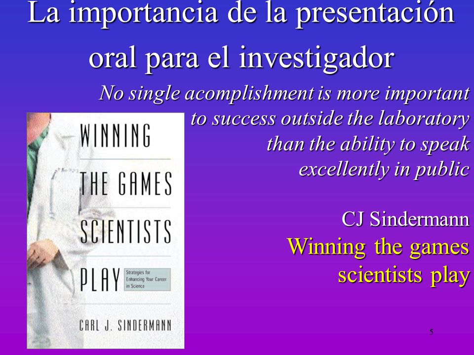 La importancia de la presentación oral para el investigador