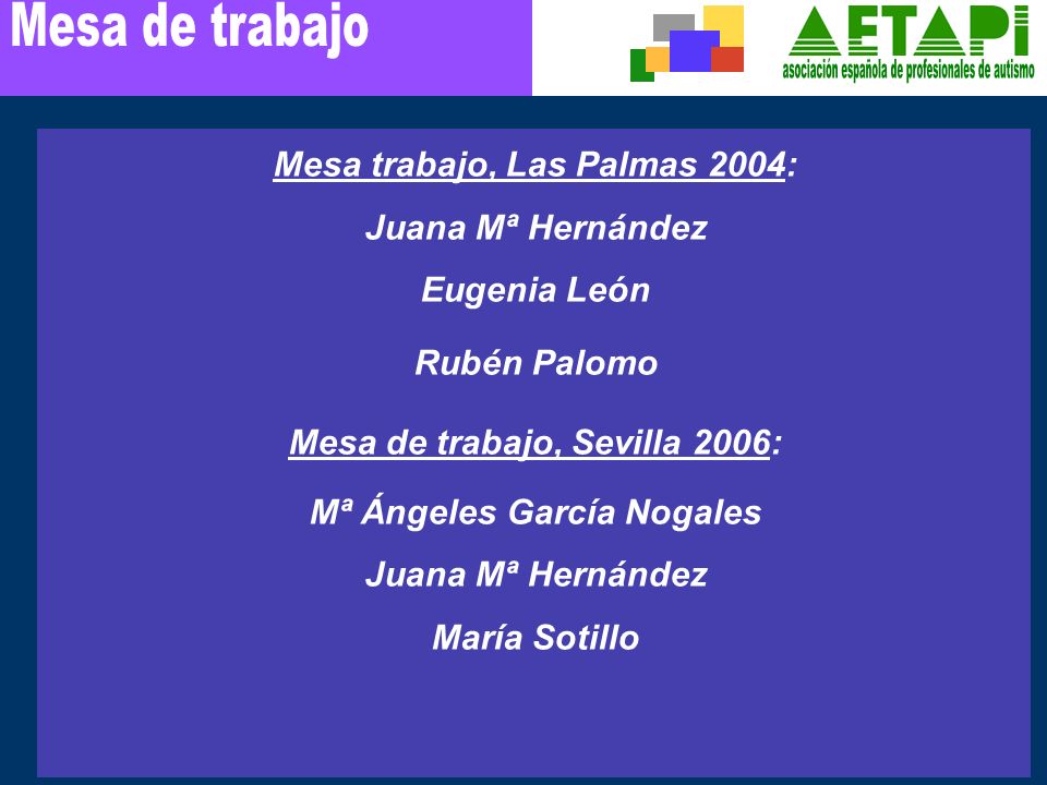 asociación española de profesionales de autismo