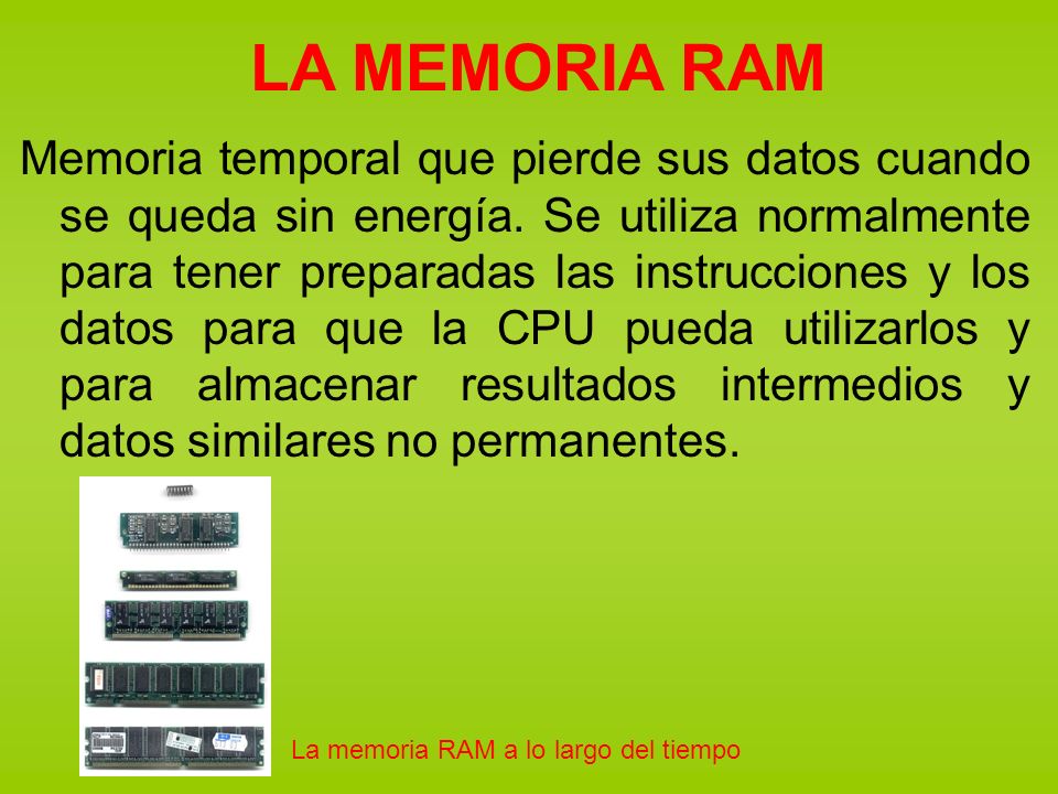 LA MEMORIA RAM