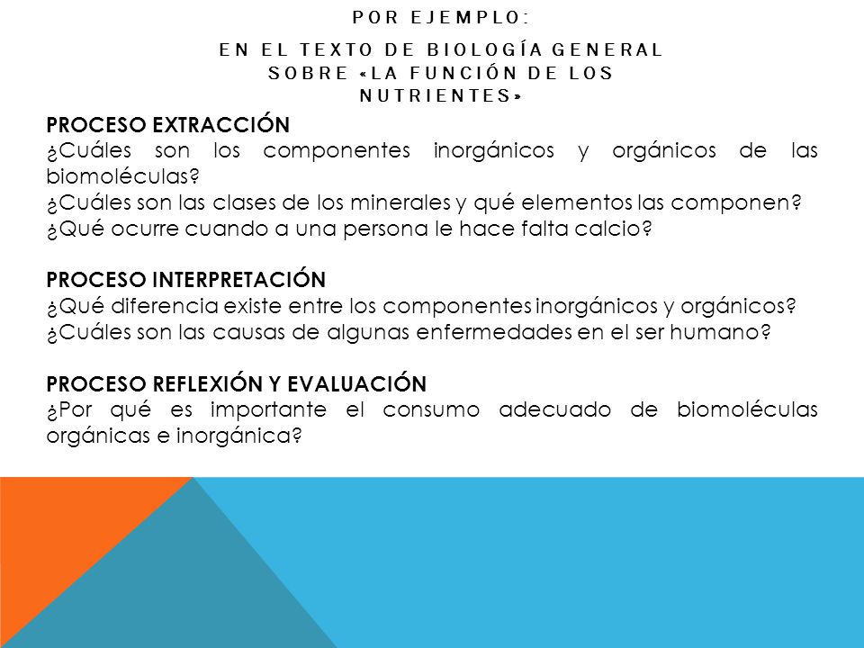 EN EL TEXTO DE BIOLOGÍA GENERAL SOBRE «LA FUNCIÓN DE LOS NUTRIENTES»