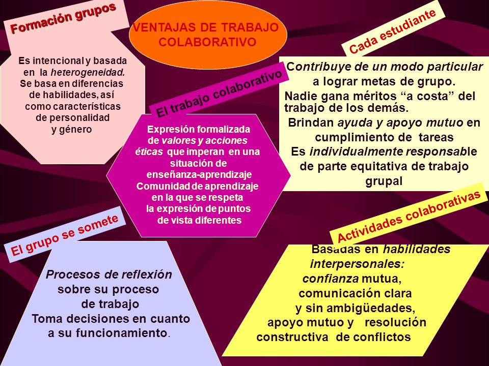 Contribuye de un modo particular a lograr metas de grupo.