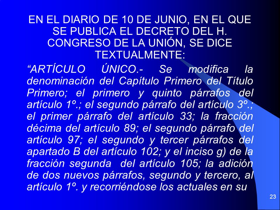 EN EL DIARIO DE 10 DE JUNIO, EN EL QUE SE PUBLICA EL DECRETO DEL H