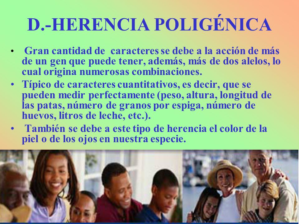 D.-HERENCIA POLIGÉNICA