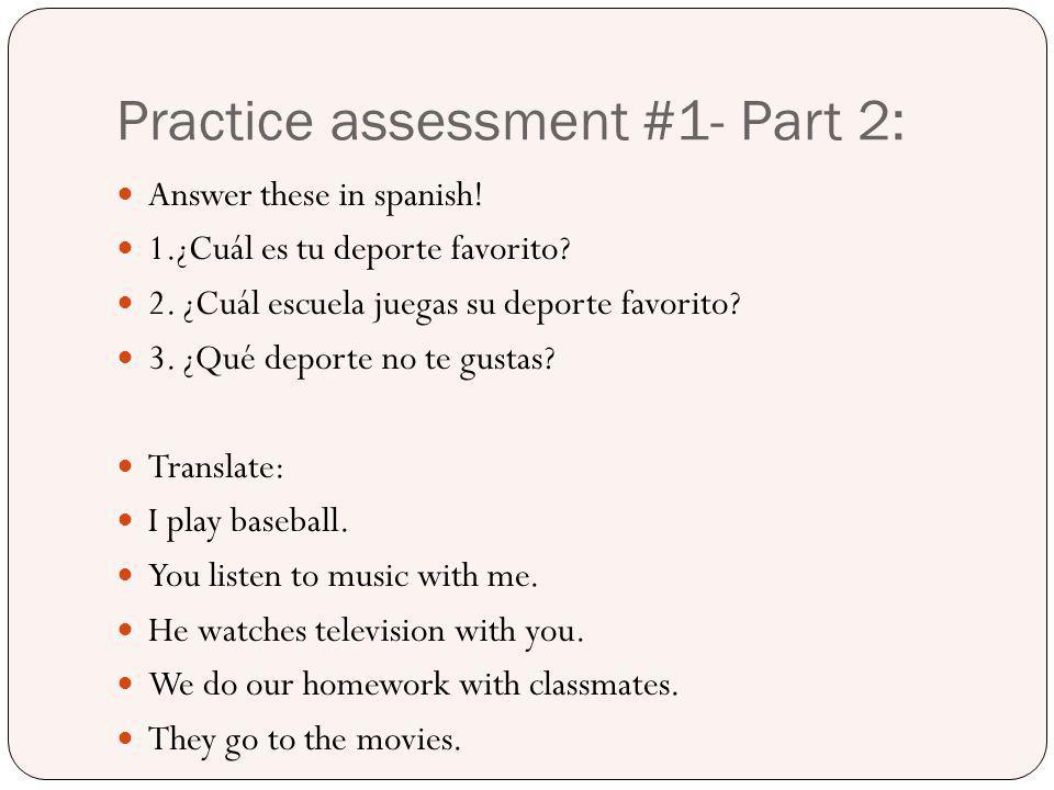 Practice assessment #1- Part 2: