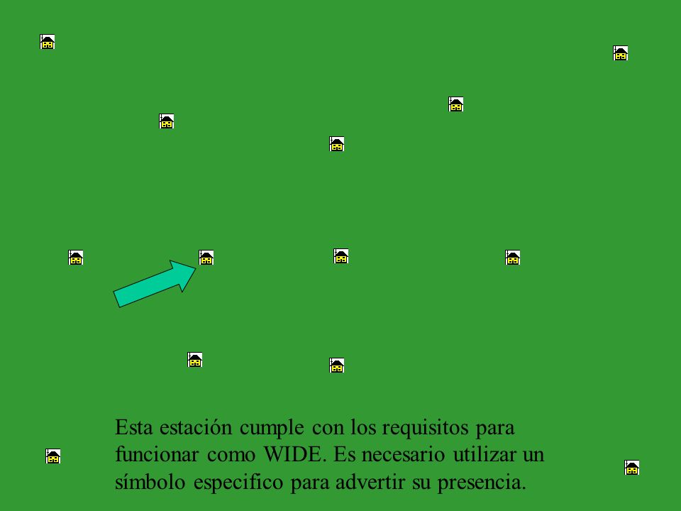Esta estación cumple con los requisitos para funcionar como WIDE