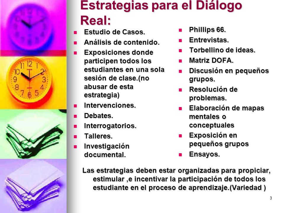 Estrategias para el Diálogo Real: