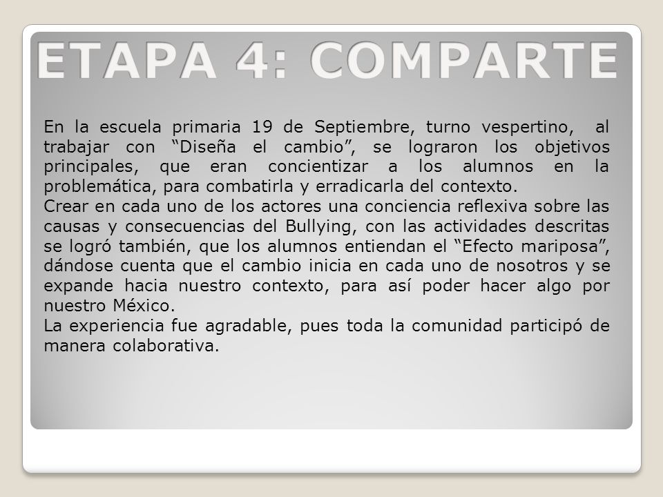 ETAPA 4: COMPARTE