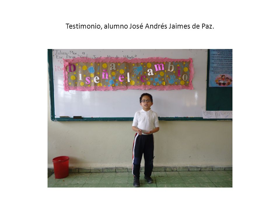 Testimonio, alumno José Andrés Jaimes de Paz.