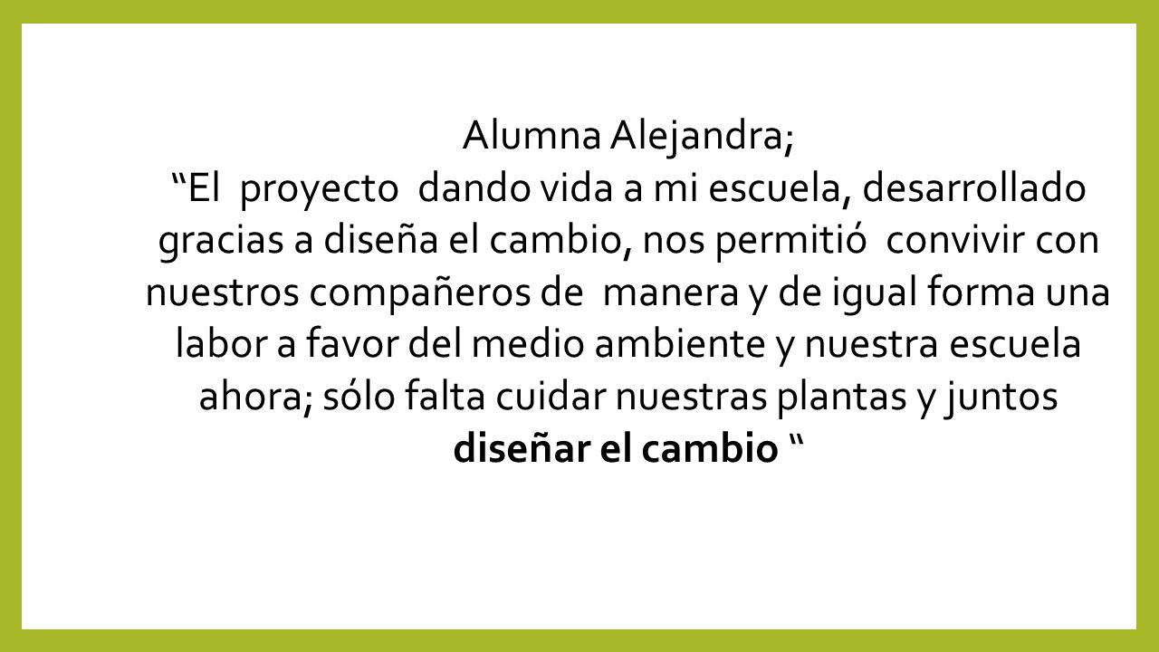 Alumna Alejandra;