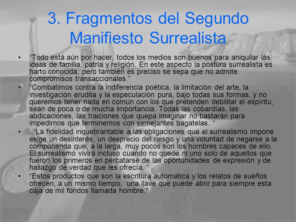 3. Fragmentos del Segundo Manifiesto Surrealista