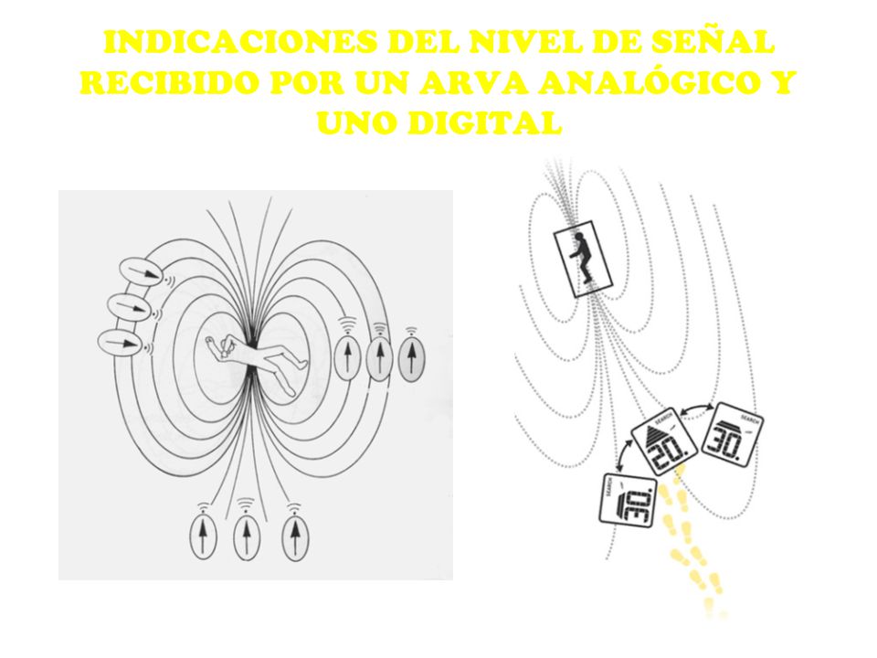INDICACIONES DEL NIVEL DE SEÑAL RECIBIDO POR UN ARVA ANALÓGICO Y UNO DIGITAL