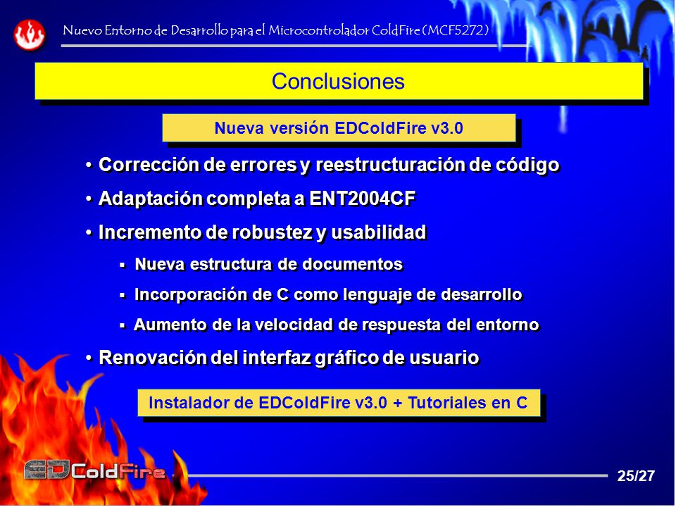 Conclusiones Corrección de errores y reestructuración de código