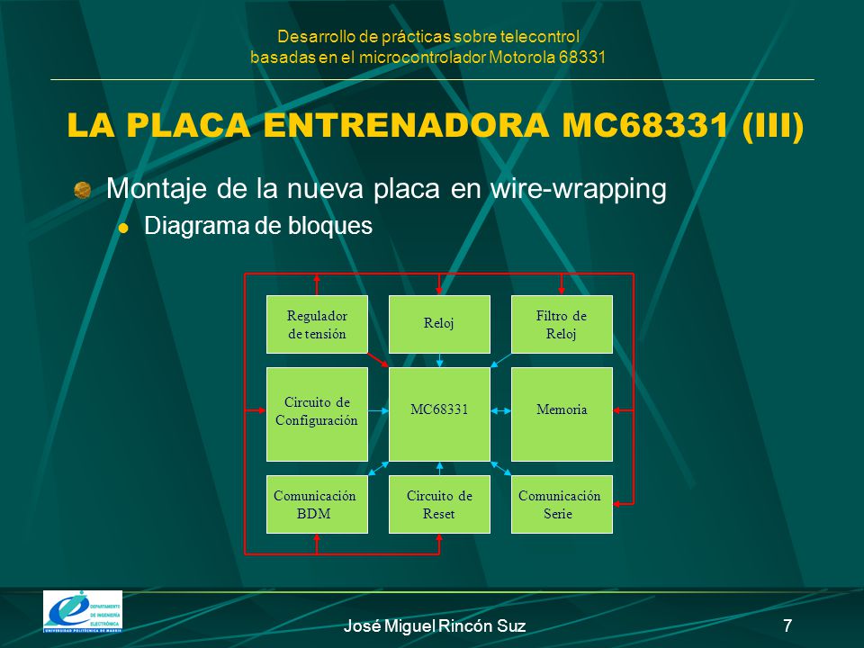 LA PLACA ENTRENADORA MC68331 (III)