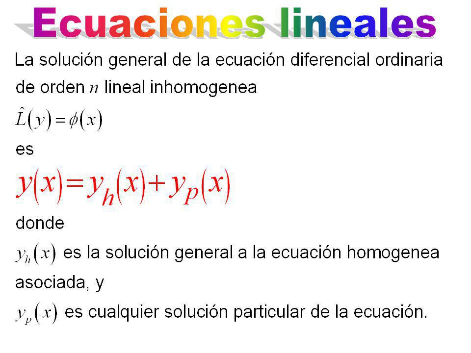 Ecuaciones lineales
