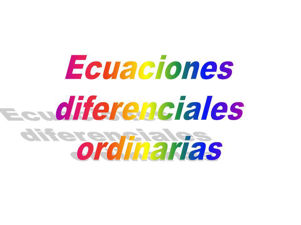 Ecuaciones diferenciales ordinarias