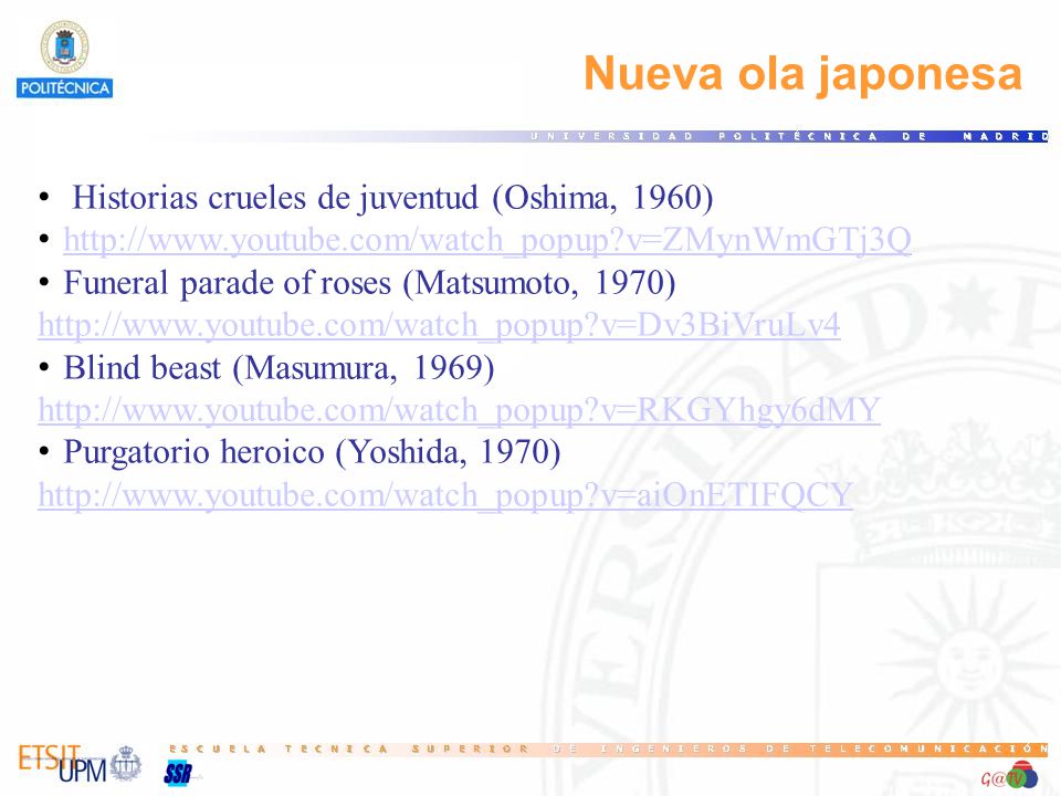 Nueva ola japonesa Historias crueles de juventud (Oshima, 1960)