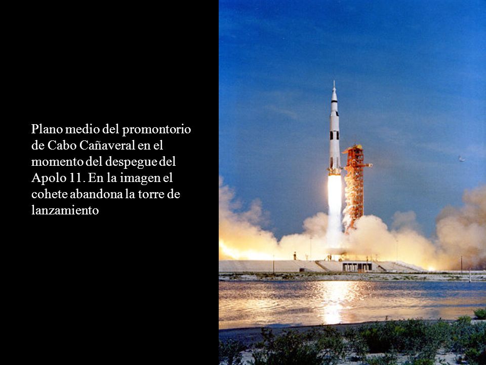 Plano medio del promontorio de Cabo Cañaveral en el momento del despegue del Apolo 11.