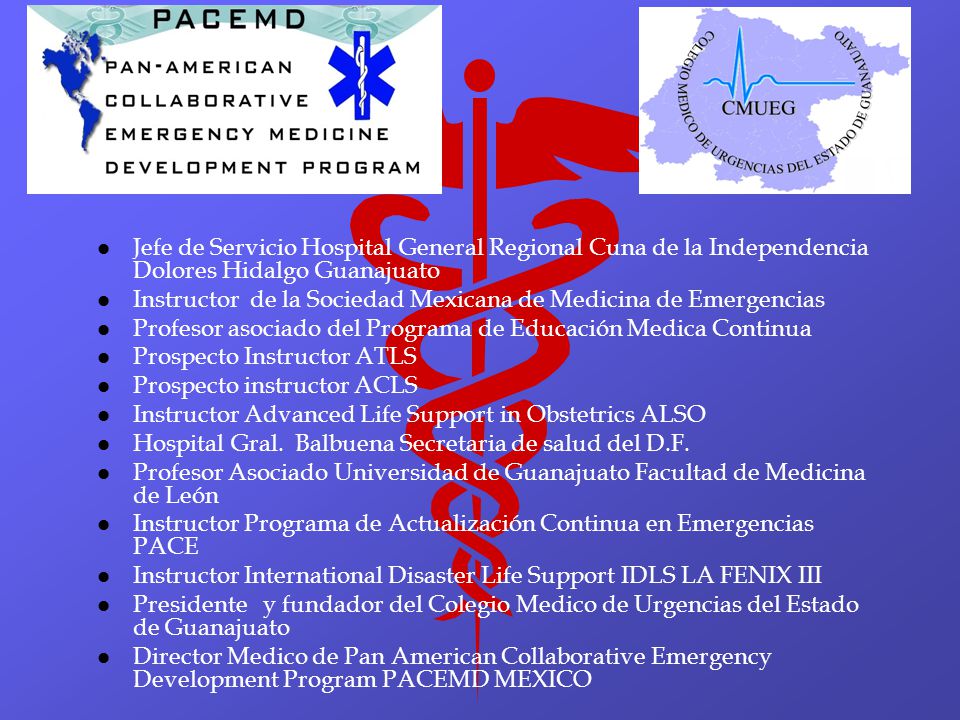 Jefe de Servicio Hospital General Regional Cuna de la Independencia Dolores Hidalgo Guanajuato