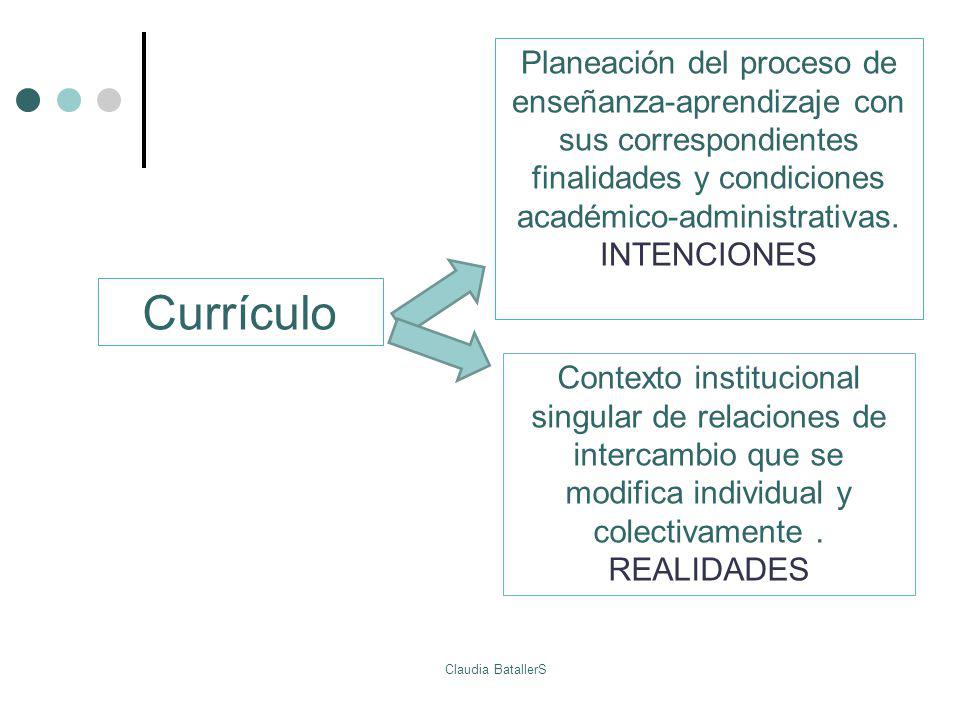 Planeación del proceso de enseñanza-aprendizaje con sus correspondientes finalidades y condiciones académico-administrativas.