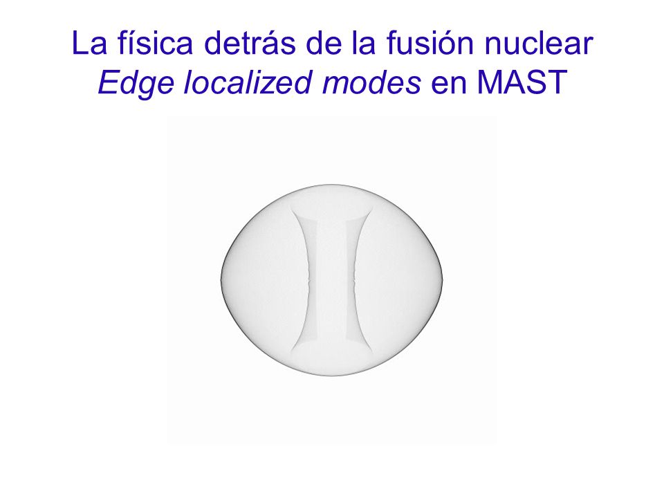 La física detrás de la fusión nuclear Edge localized modes en MAST