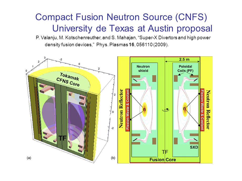 Compact Fusion Neutron Source (CNFS) University de Texas at Austin proposal