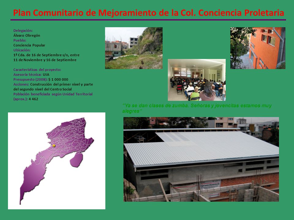 Plan Comunitario de Mejoramiento de la Col. Conciencia Proletaria