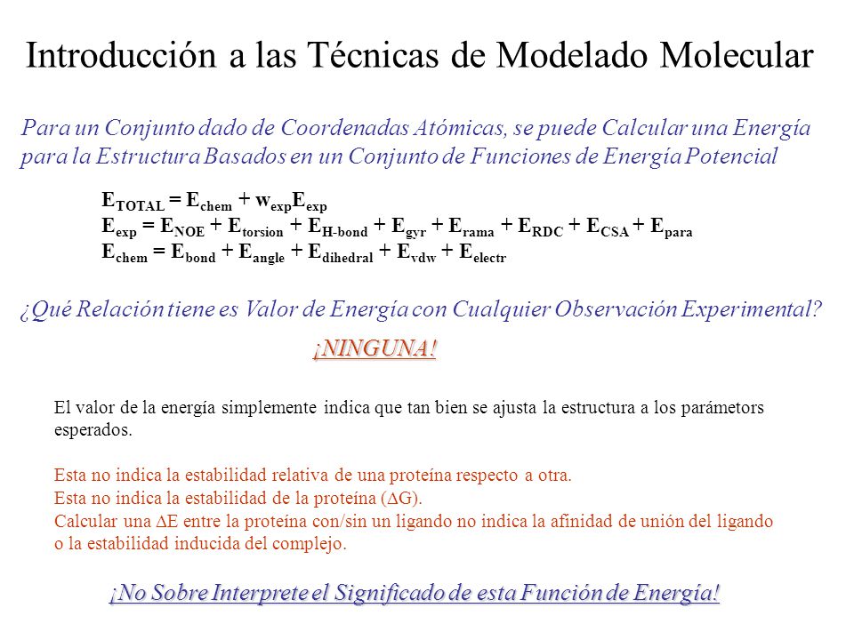 ¡No Sobre Interprete el Significado de esta Función de Energía!