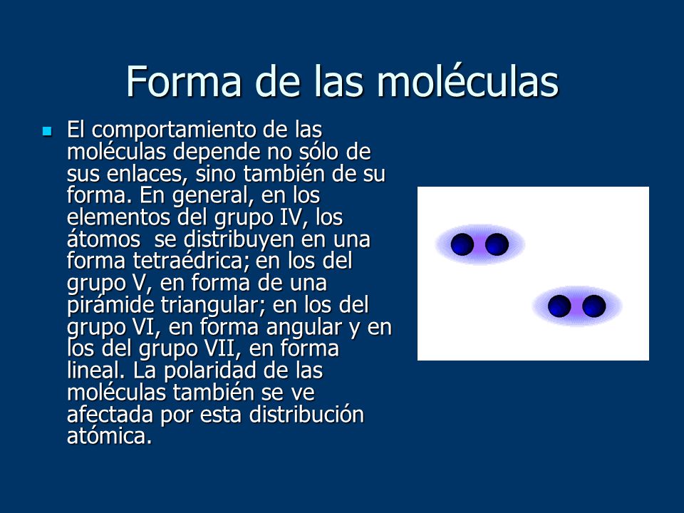 Forma de las moléculas